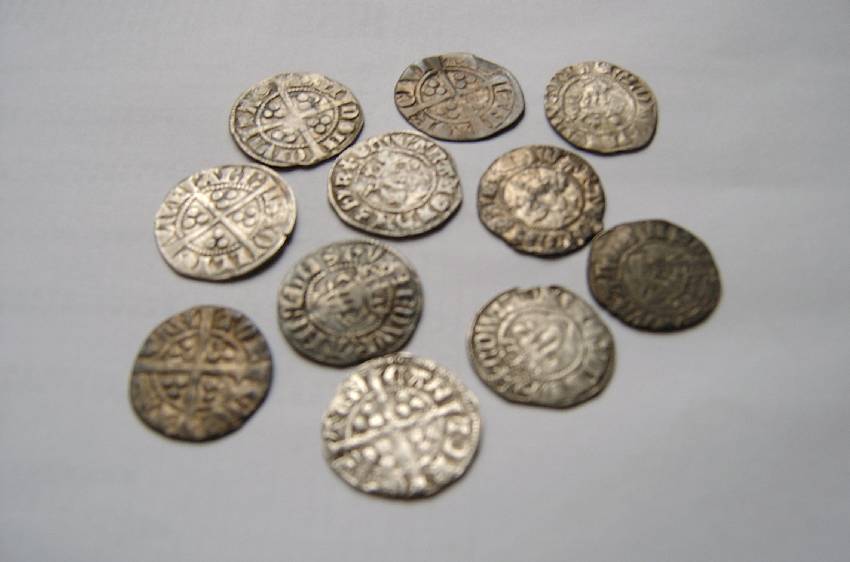 Medieval hammered silver coins