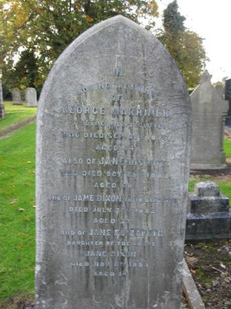 Goerge Marriner died 21 September 1879
