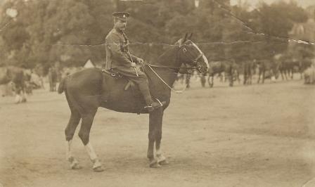 Thomas Boddington on horse WW!