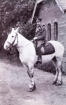 Charles Frederick Gell on horseback