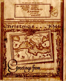 Christmas Card to Florence Tweddle 1944