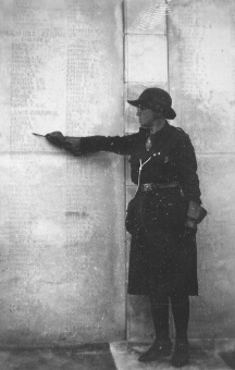Florence Lax at Menin Gate 1931