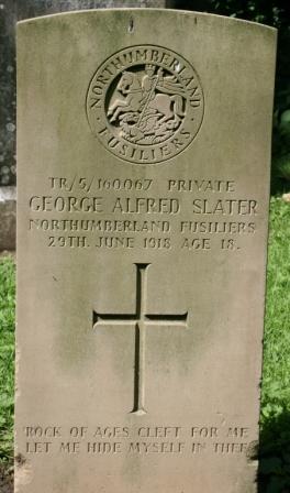 George Alfred Slater headstone, St. Andrew's Churchyard