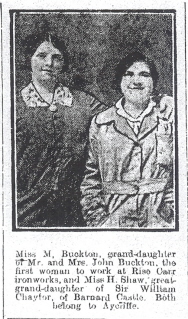 Miss M. Buckton & Miss H. Shaw