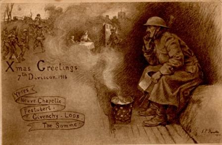 Christmas Card WW1 1916